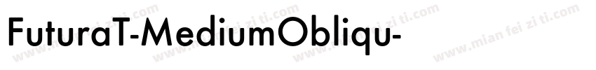 FuturaT-MediumObliqu字体转换