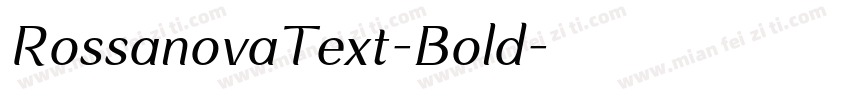 RossanovaText-Bold字体转换