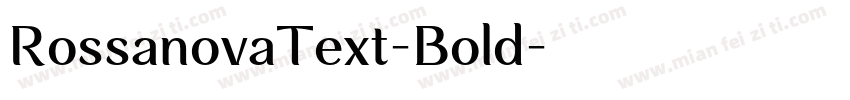 RossanovaText-Bold字体转换