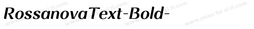 RossanovaText-Bold字体转换
