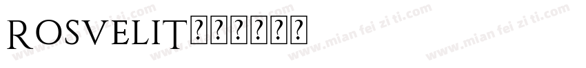 RosveliT字体转换