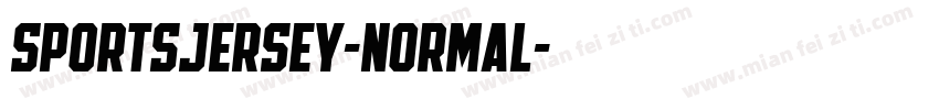 SportsJersey-Normal字体转换