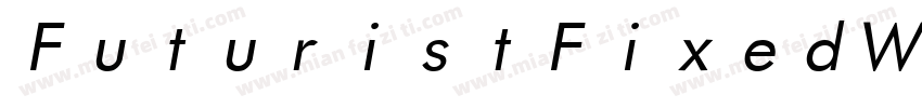 FuturistFixedWidt字体转换