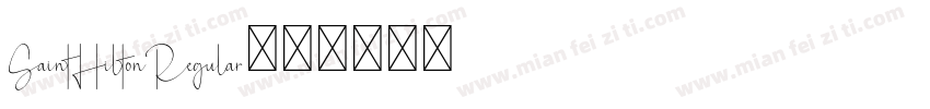 SaintHiltonRegular字体转换