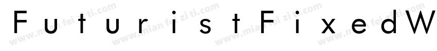 FuturistFixedWidt字体转换