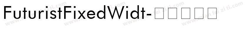 FuturistFixedWidt字体转换