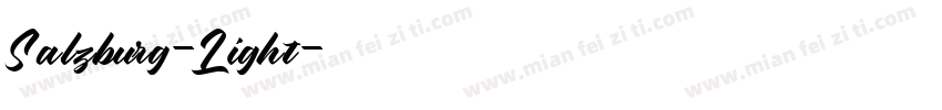 Salzburg-Light字体转换