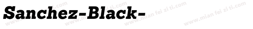 Sanchez-Black字体转换