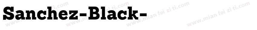Sanchez-Black字体转换