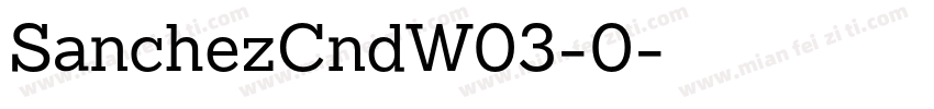 SanchezCndW03-0字体转换