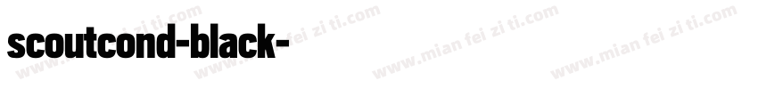 scoutcond-black字体转换