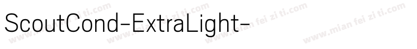 ScoutCond-ExtraLight字体转换