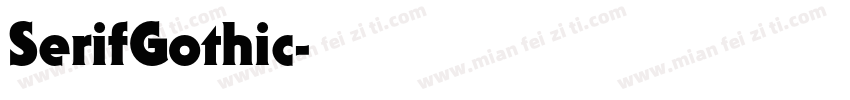 SerifGothic字体转换