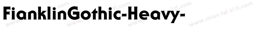 FianklinGothic-Heavy字体转换