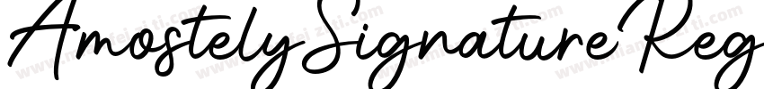 AmostelySignatureRegular字体转换