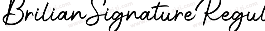 BrilianSignatureRegular字体转换