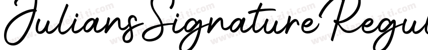 JuliansSignatureRegular字体转换