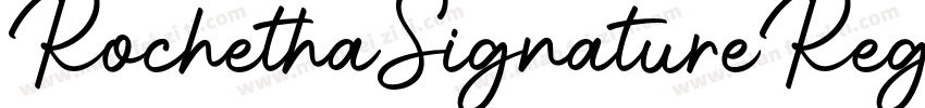 RochethaSignatureRegular字体转换
