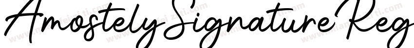 AmostelySignatureRegular字体转换