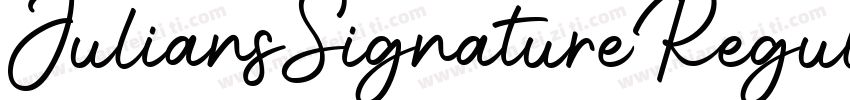JuliansSignatureRegular字体转换