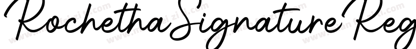 RochethaSignatureRegular字体转换