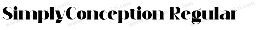 SimplyConception-Regular字体转换
