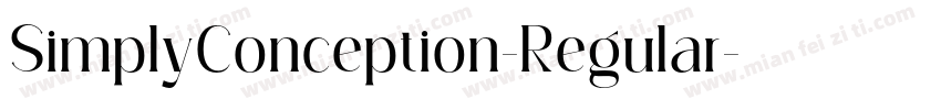 SimplyConception-Regular字体转换