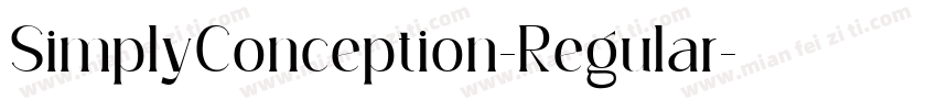 SimplyConception-Regular字体转换