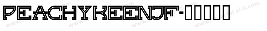 PeachyKeenJF字体转换