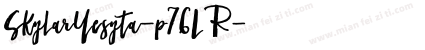 SkylarYesyta-p76LR字体转换