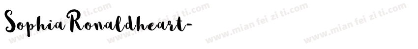SophiaRonaldheart字体转换