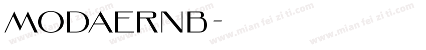 MODAERNB字体转换