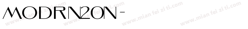 MODRN20N字体转换