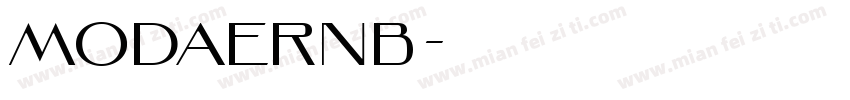 MODAERNB字体转换