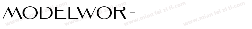 MODELWOR字体转换