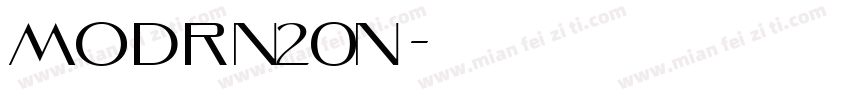MODRN20N字体转换