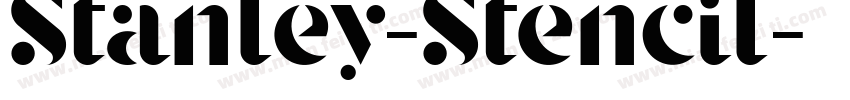 Stanley-Stencil字体转换
