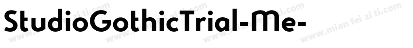 StudioGothicTrial-Me字体转换