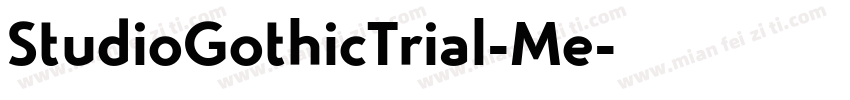StudioGothicTrial-Me字体转换