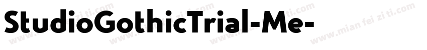 StudioGothicTrial-Me字体转换