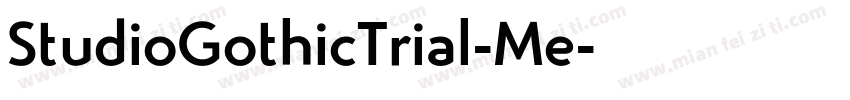 StudioGothicTrial-Me字体转换