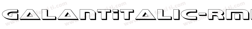 GalantItalic-rMKA字体转换