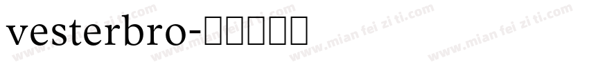 vesterbro字体转换