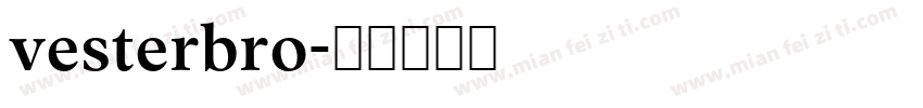 vesterbro字体转换