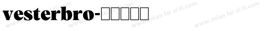 vesterbro字体转换