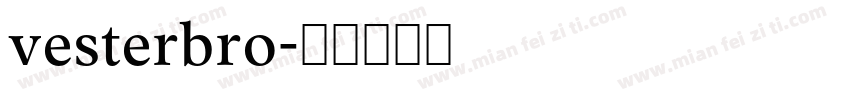 vesterbro字体转换
