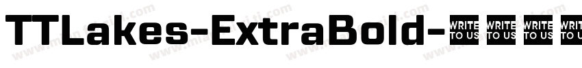 TTLakes-ExtraBold字体转换