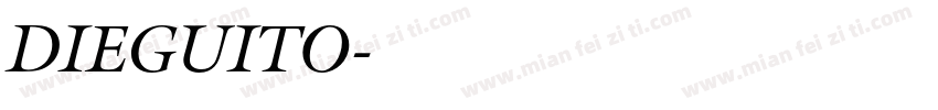 DIEGUITO字体转换