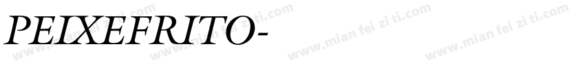 PEIXEFRITO字体转换