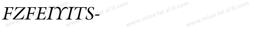 FZFEIYITS字体转换